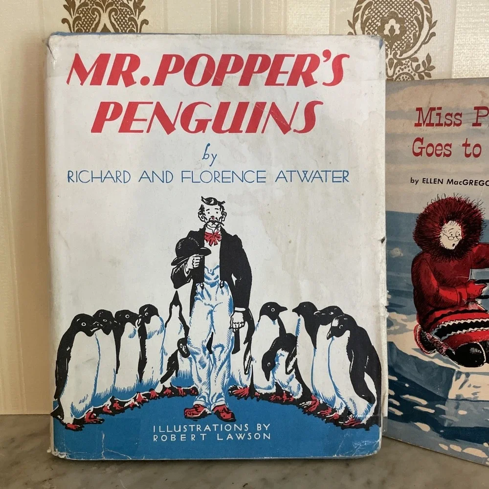Set‎ of Three Children's Books 1966 Miss Pickerell & Mr Popper's Penguins